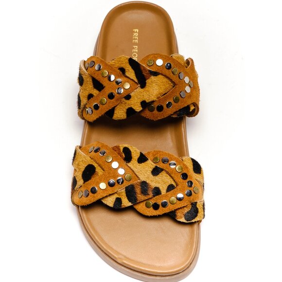 🆕 FREE PEOPLE Leo Sandal / Leopard - Picture 5 of 7